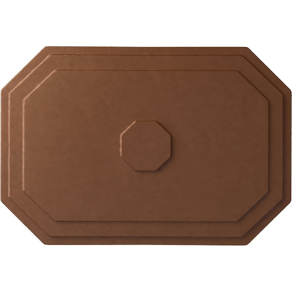 Ekena Millwork Felix Ceiling Medallion, Hand-Painted Polished Copper, 25 1/4"W x 17 1/4"H x 1 3/4"P CM25FEPOS - main
